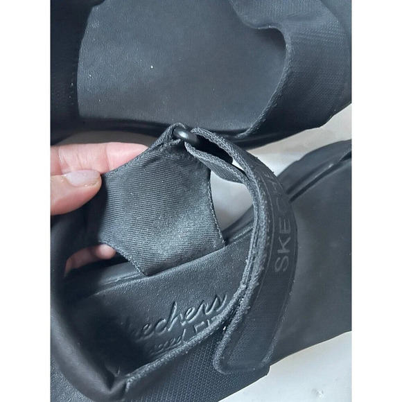 Skechers D'Lux Walker Sandals black size 8 - Picture 6 of 10